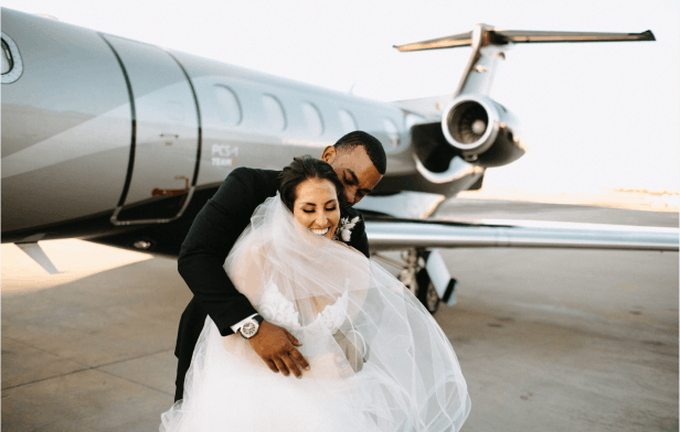 Event Charter Flight for Weddings